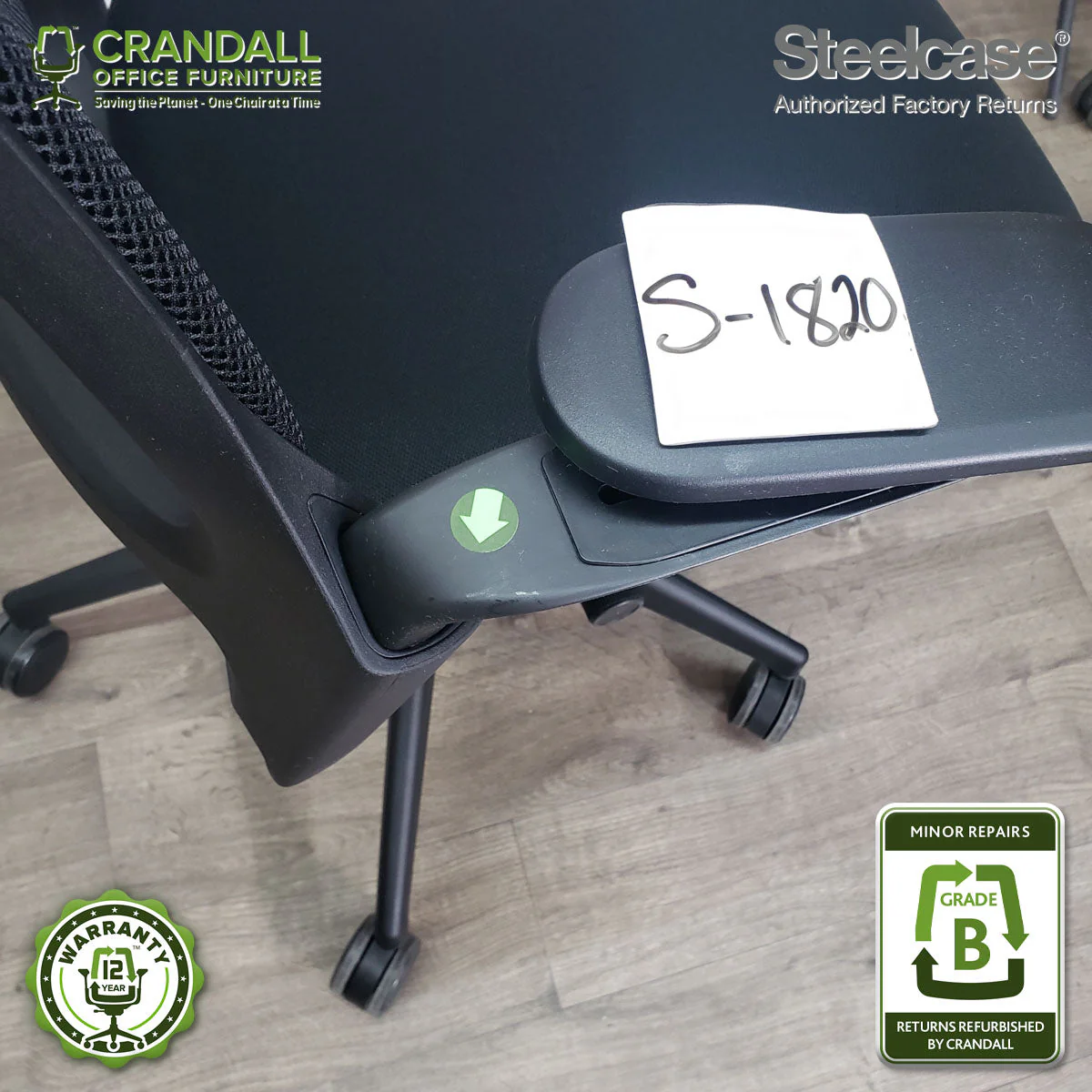 S-1820 - Steelcase Series 1 - Grade B - Image 3