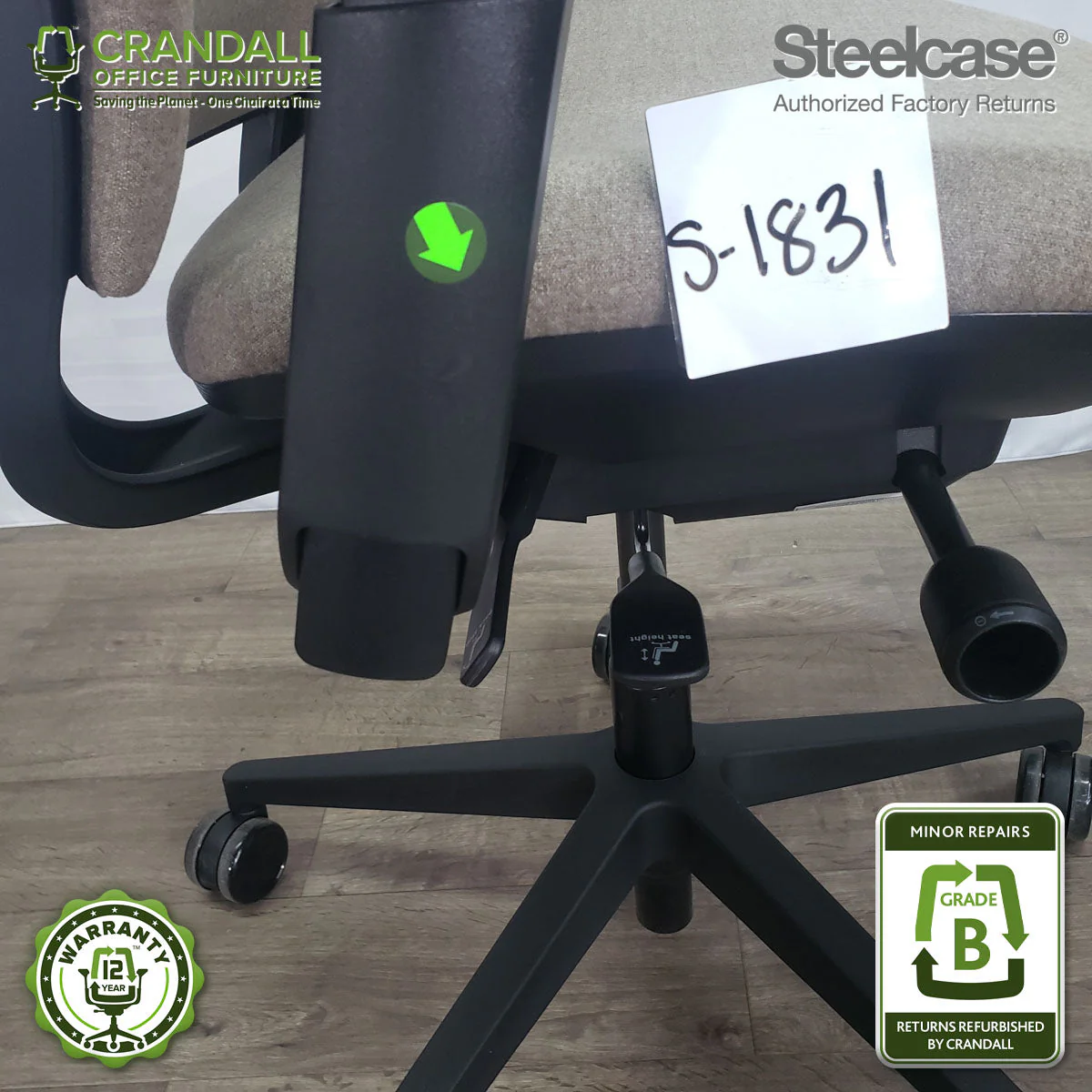S-1831 - Steelcase Amia - Grade B - Image 3
