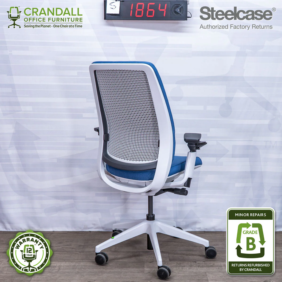 S-1864 - Steelcase Series 2 - Grade B - Image 2