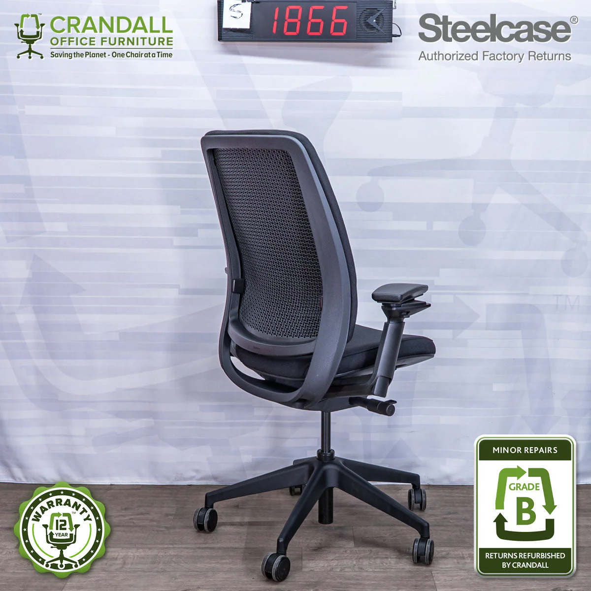 S-1866 - Steelcase Series 2 - Grade B - Image 2