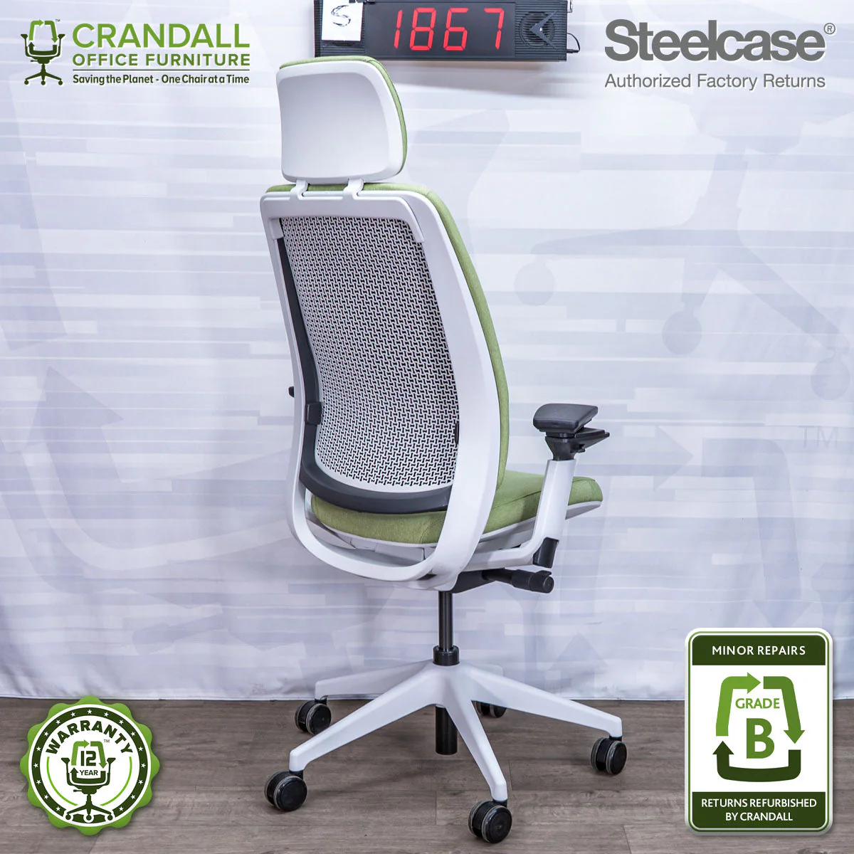 S-1867 - Steelcase Series 2 - Grade B - Image 2