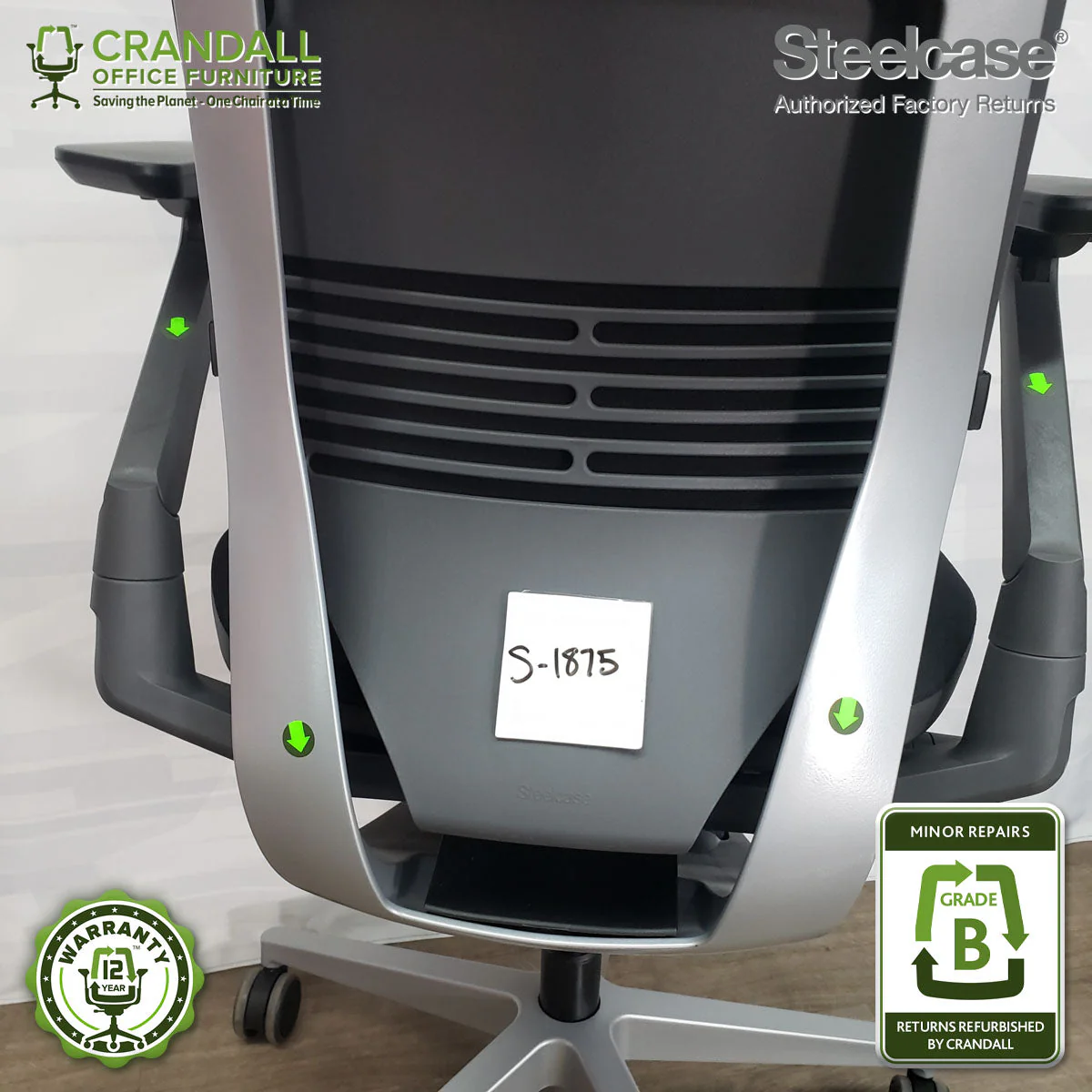 S-1875 - Steelcase Gesture - Grade B - Image 4