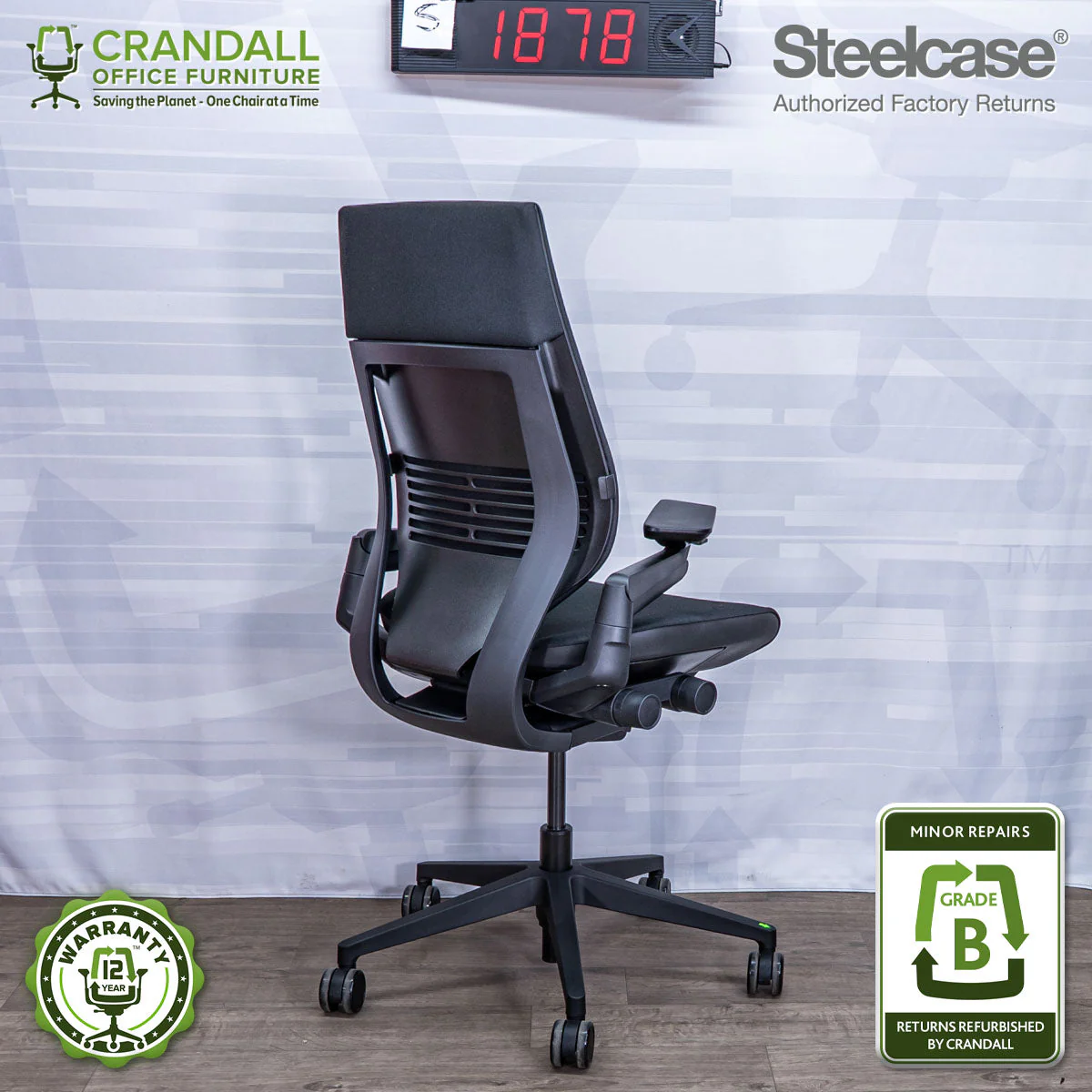 S-1878 - Steelcase Gesture - Grade B - Image 2
