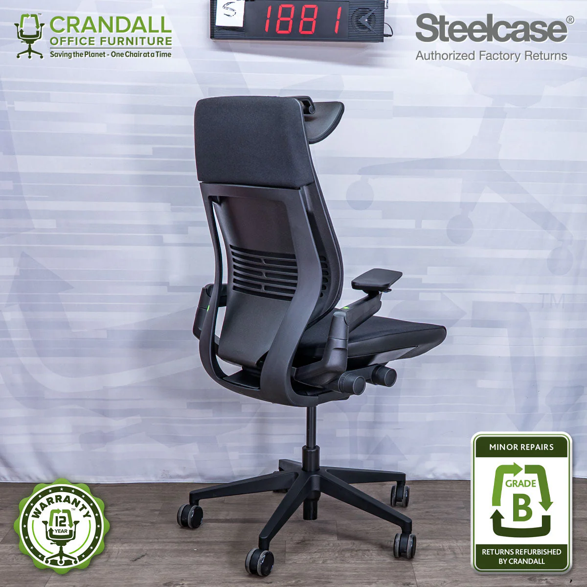 S-1881 - Steelcase Gesture - Grade B - Image 2