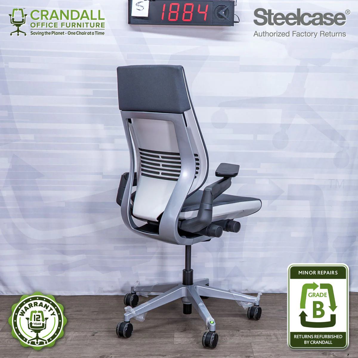 S-1884 - Steelcase Gesture - Grade B - Image 2