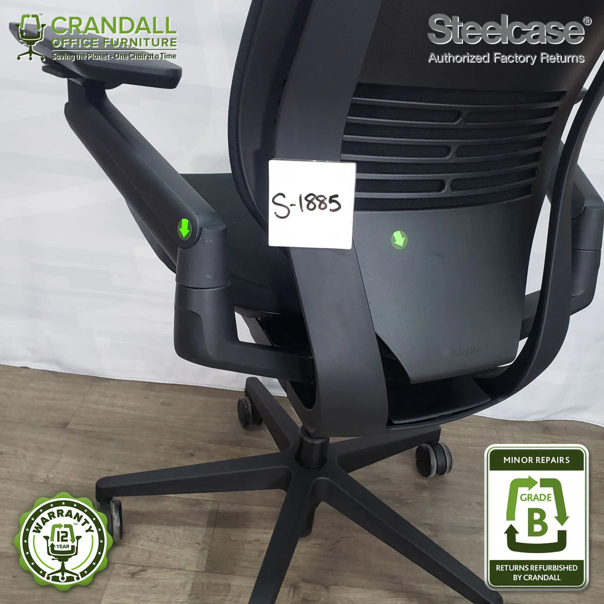 S-1885 - Steelcase Gesture - Grade B - Image 3