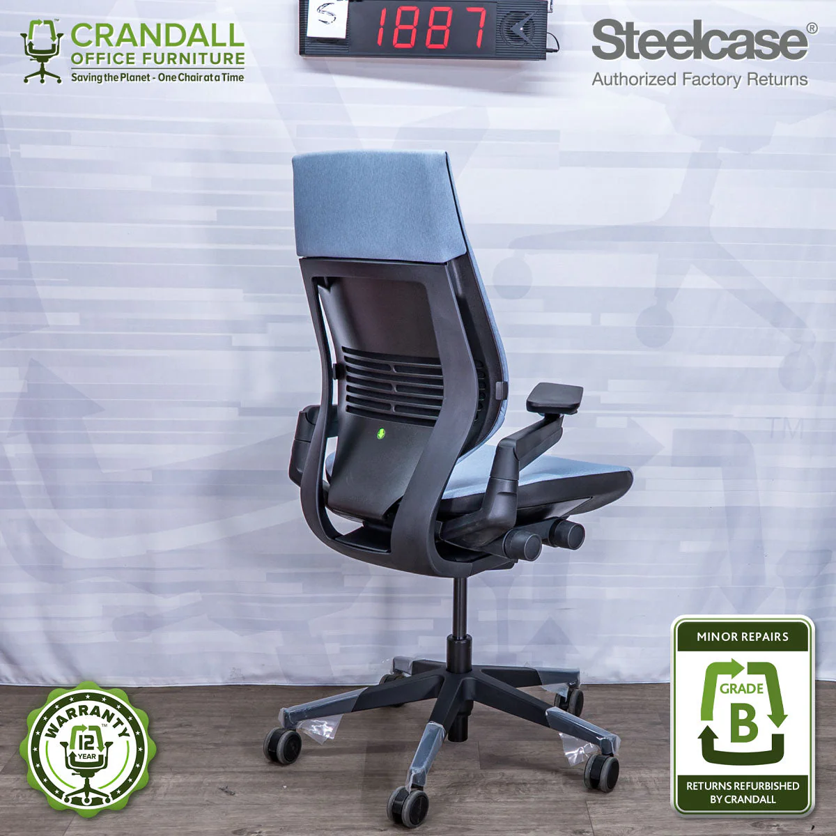 S-1887 - Steelcase Gesture - Grade B - Image 2