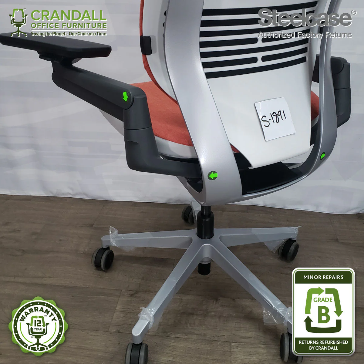 S-1891 - Steelcase Gesture - Grade B - Image 3