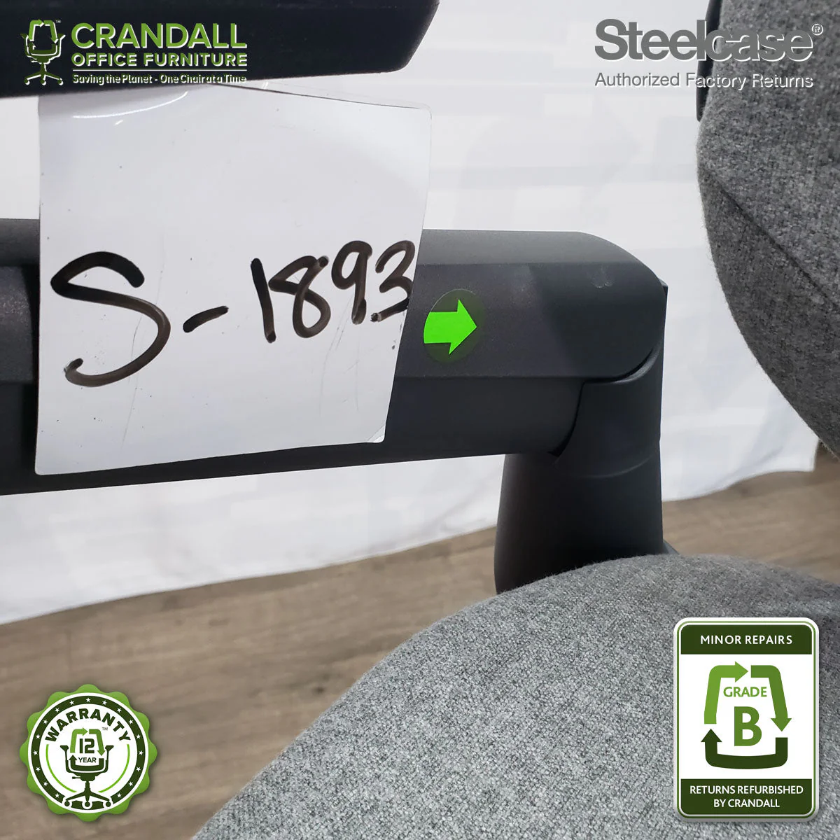 S-1893 - Steelcase Gesture - Grade B - Image 3
