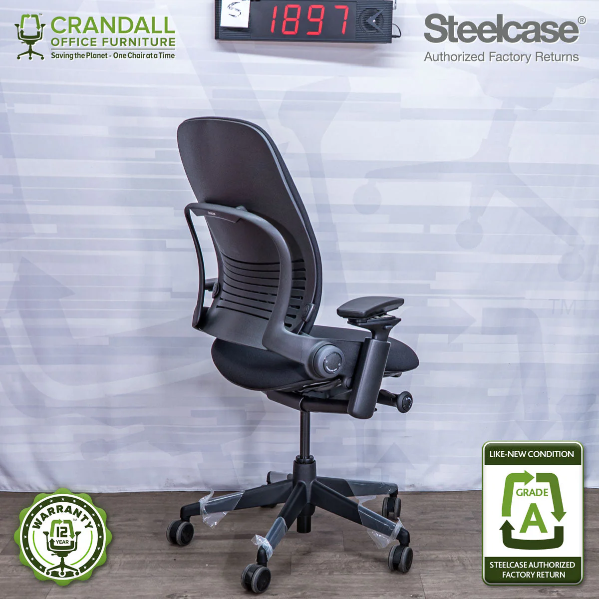 S-1897 - Steelcase Leap V2 - Grade A - Image 2