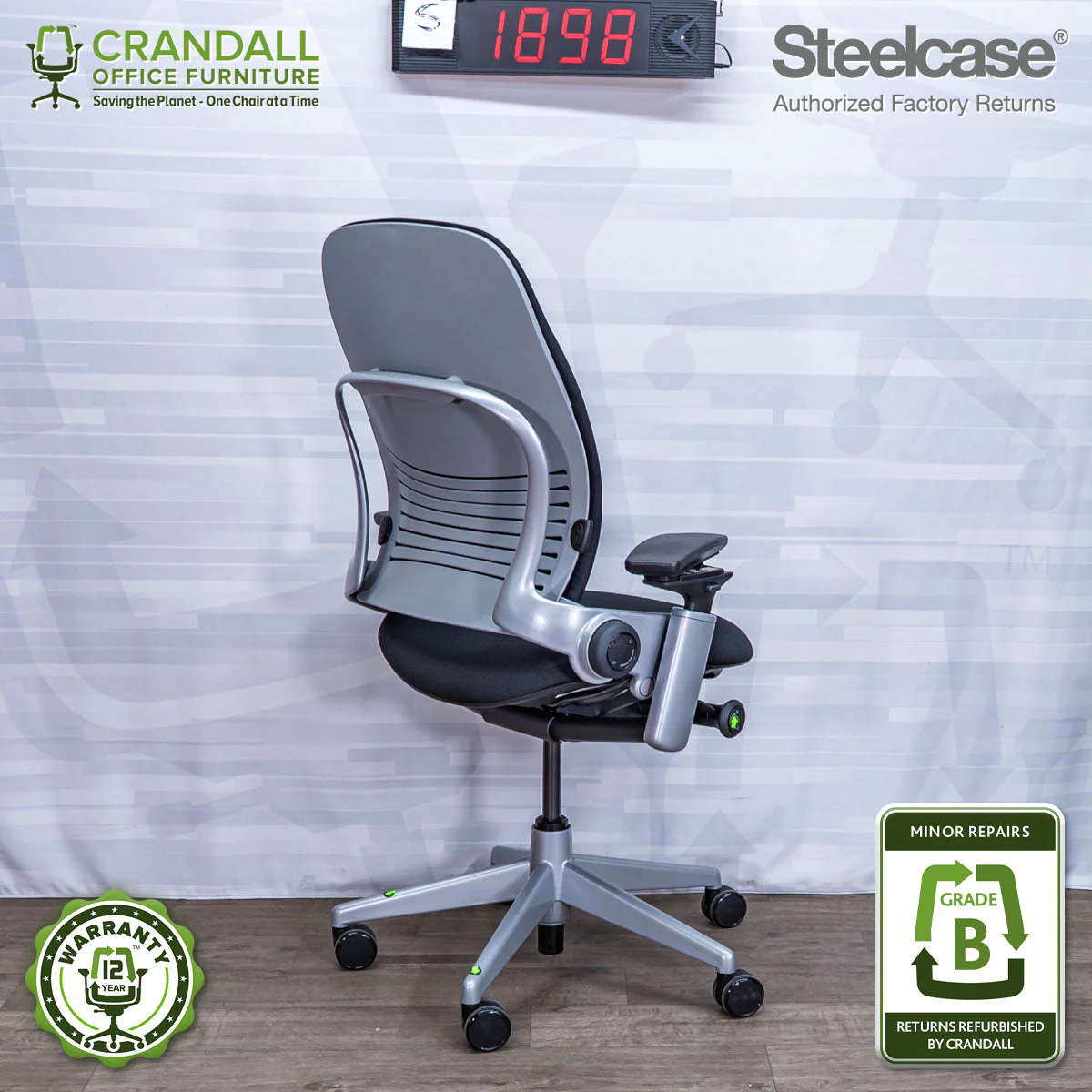 S-1898 - Steelcase Leap V2 - Grade B - Image 2