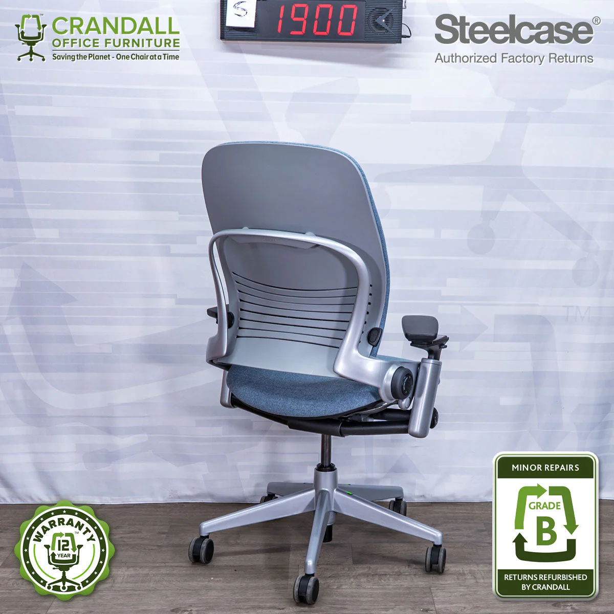 S-1900 - Steelcase Leap V2 - Grade B - Image 2