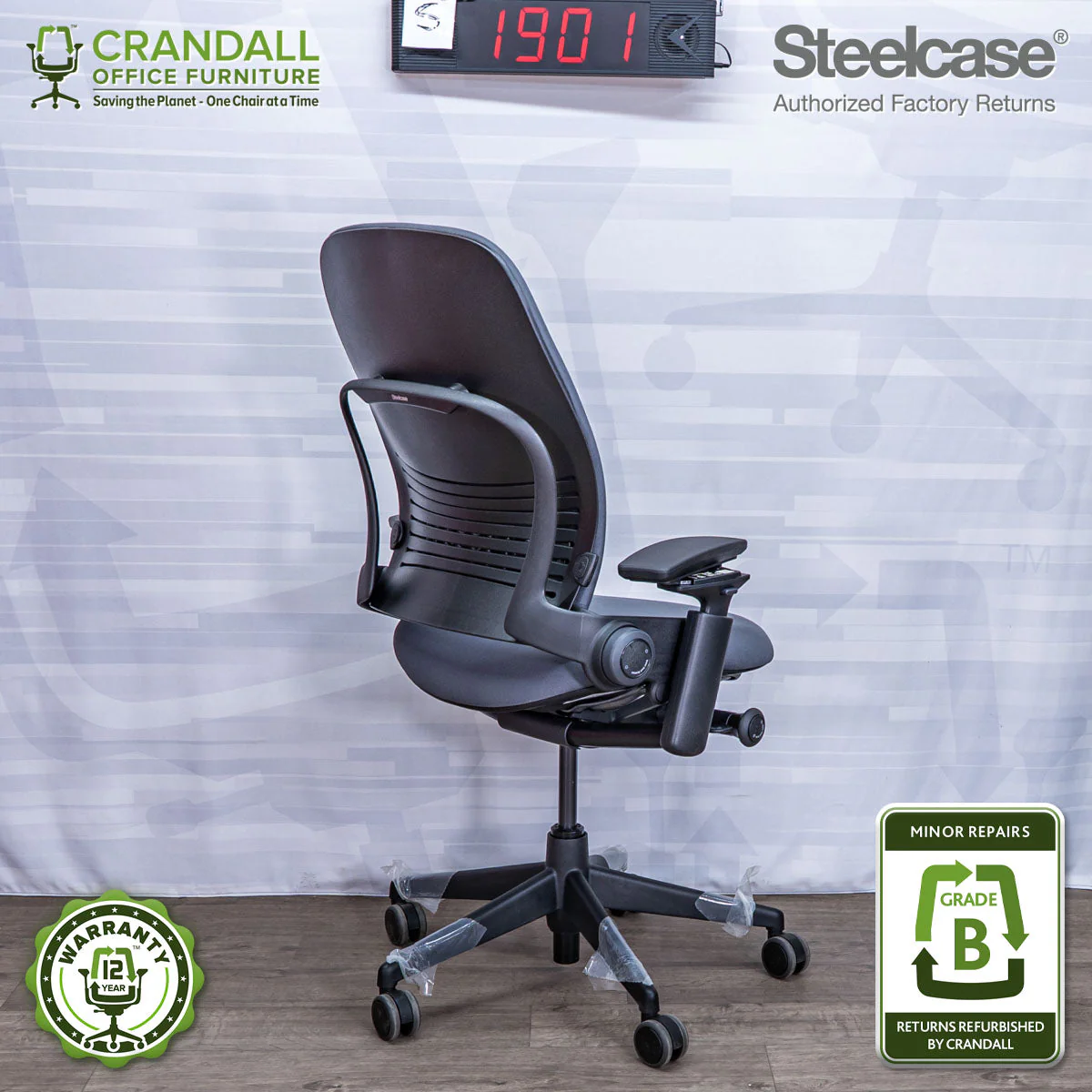 S-1901 - Steelcase Leap V2 - Grade B - Image 2