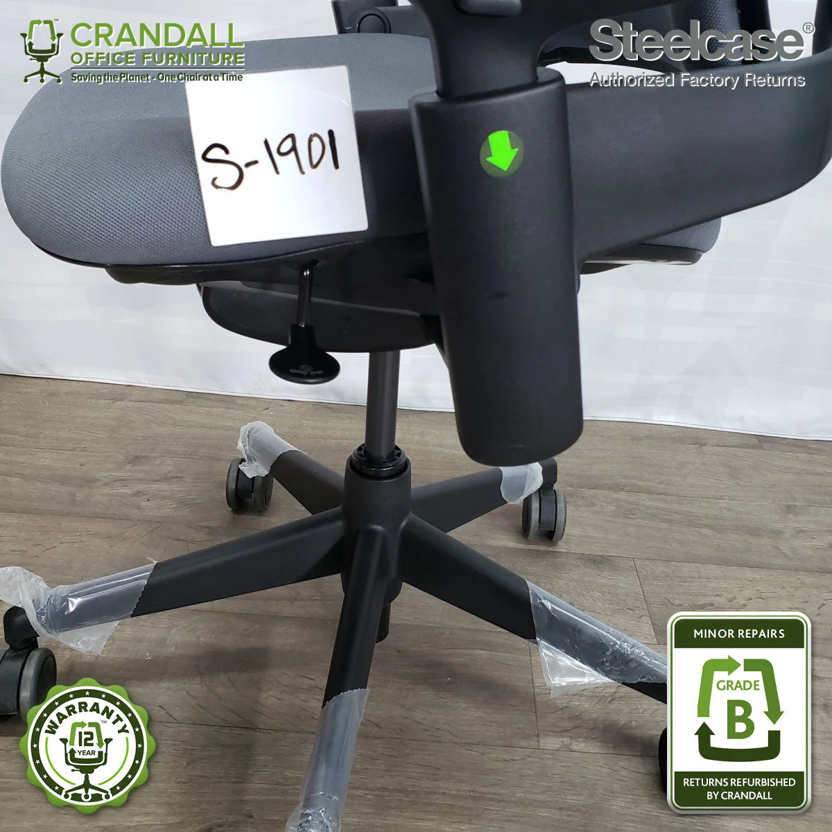S-1901 - Steelcase Leap V2 - Grade B - Image 3