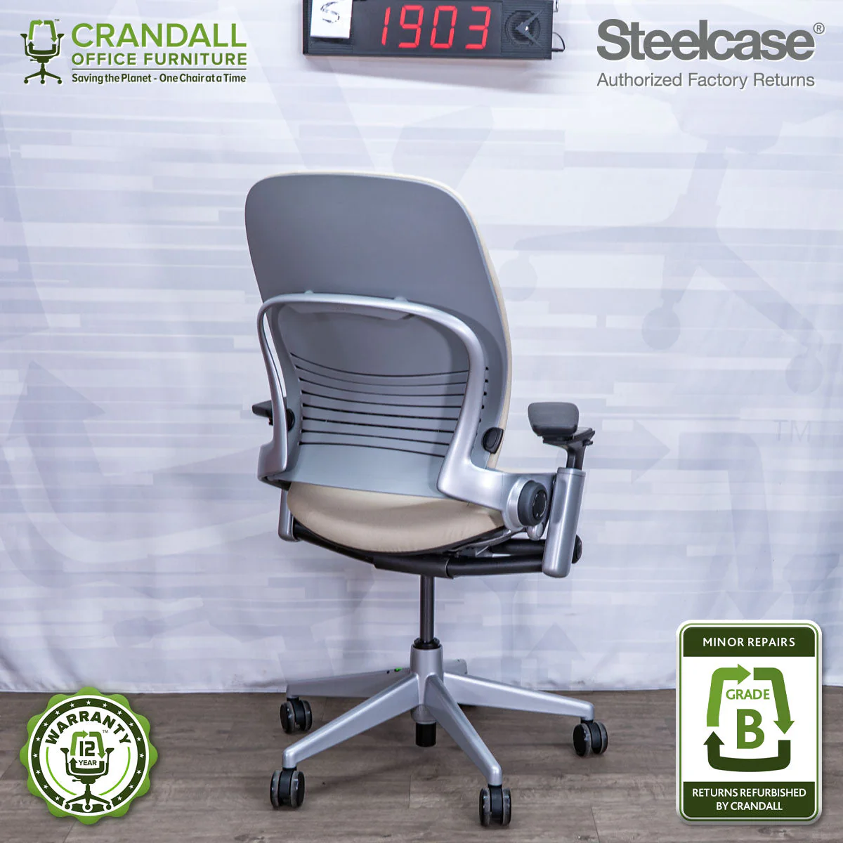 S-1903 - Steelcase Leap V2 - Grade B - Image 2