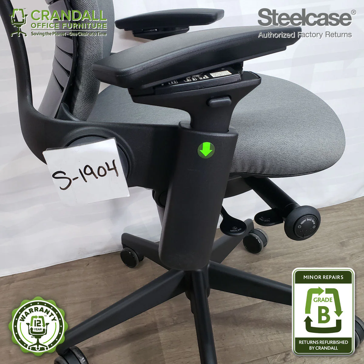 S-1904 - Steelcase Leap V2 - Grade B - Image 4