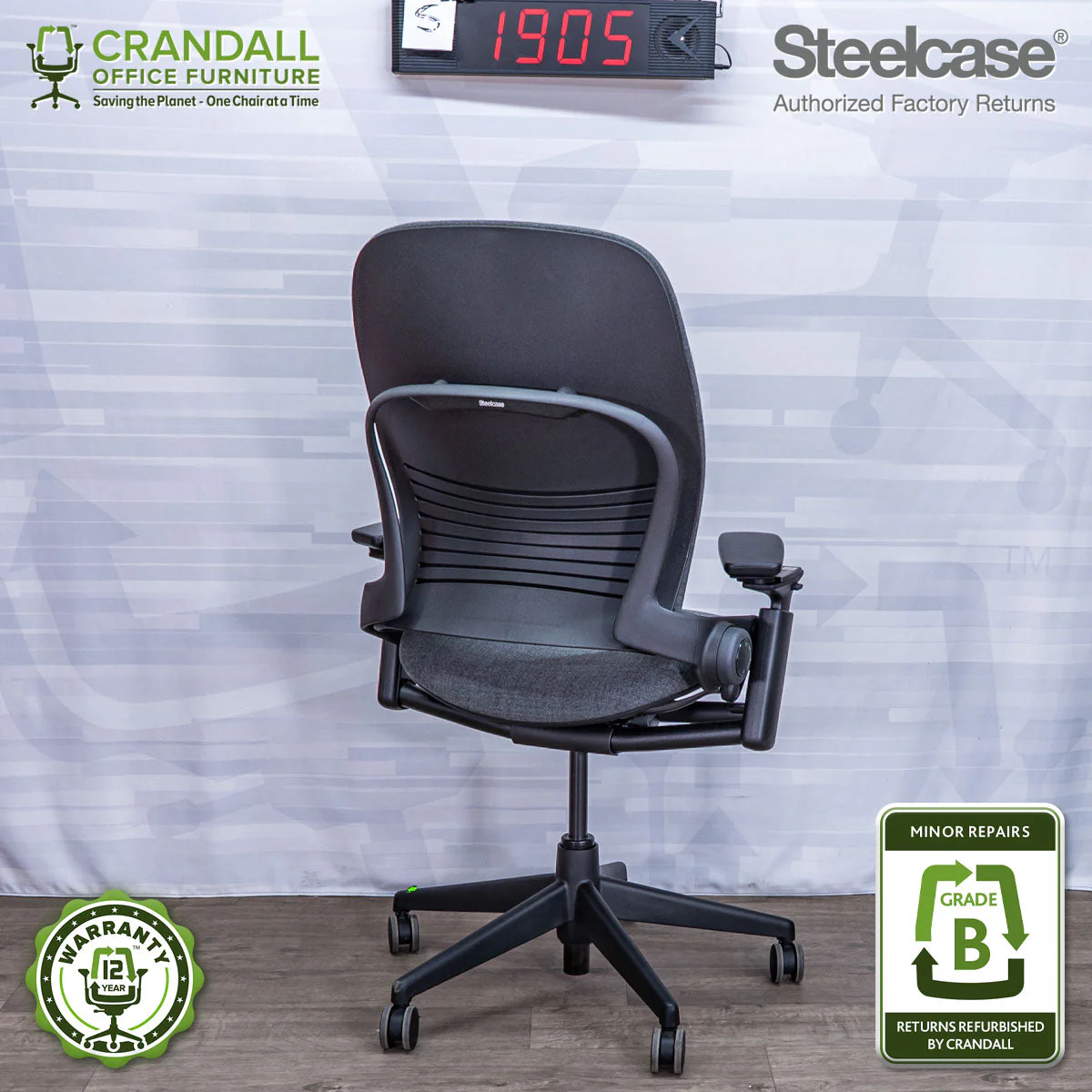 S-1905 - Steelcase Leap V2 - Grade B - Image 2