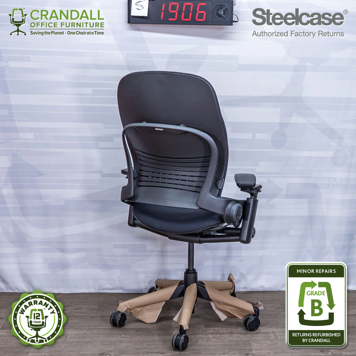 S-1906 - Steelcase Leap V2 - Grade B - Image 2