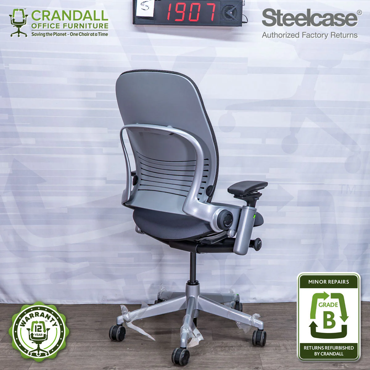 S-1907 - Steelcase Leap V2 - Grade B - Image 2