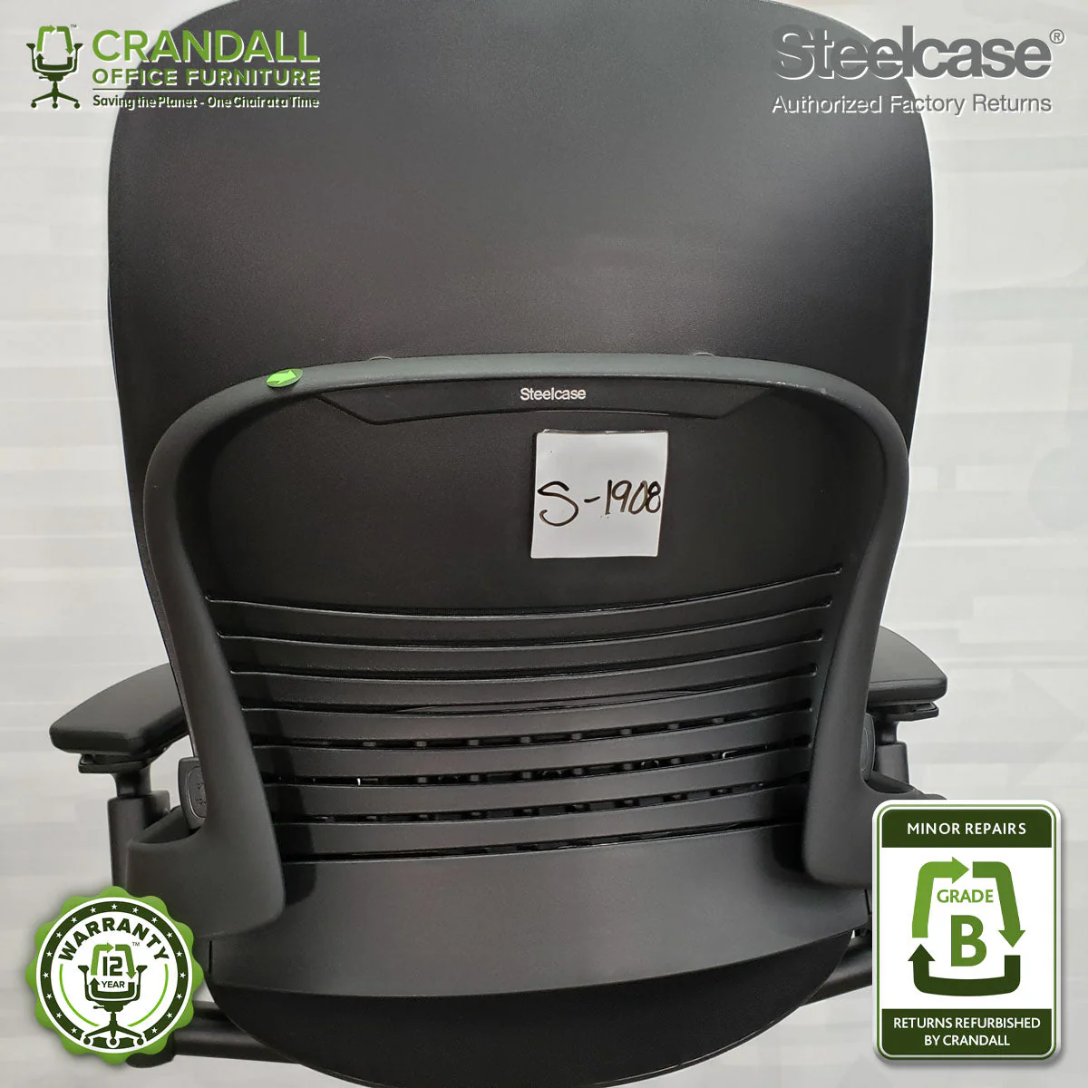 S-1908 - Steelcase Leap V2 - Grade B - Image 4