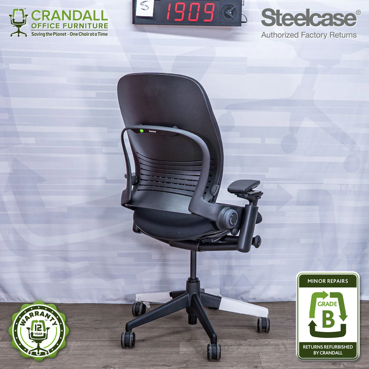 S-1909 - Steelcase Leap V2 - Grade B - Image 2