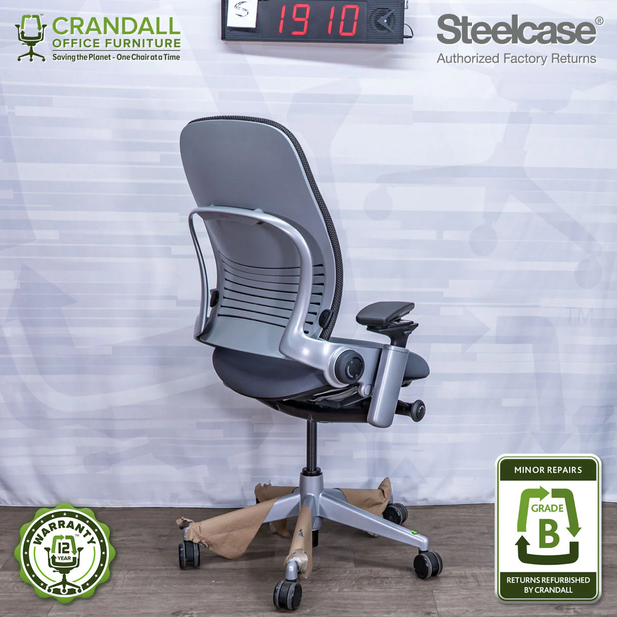 S-1910 - Steelcase Leap V2 - Grade B - Image 2