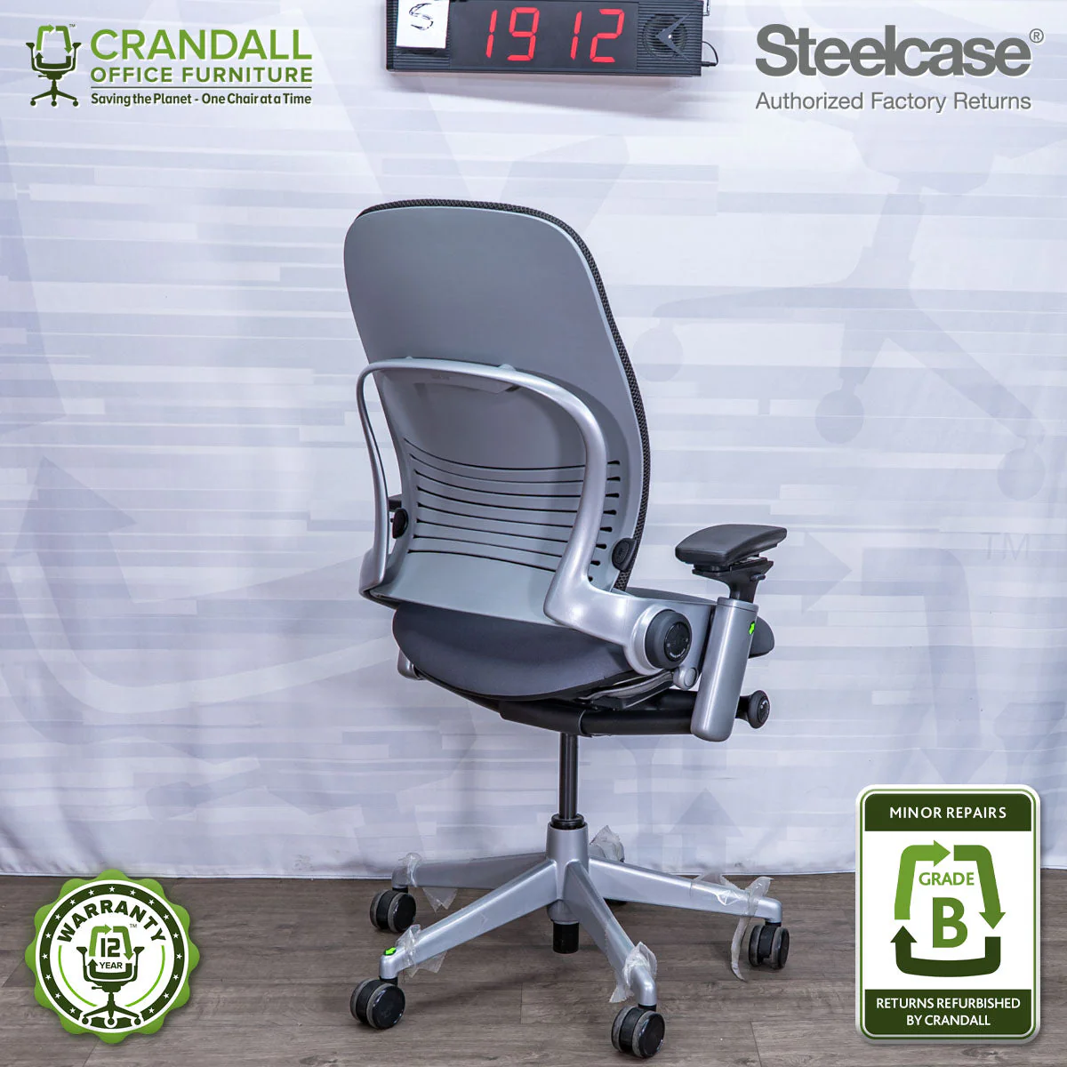 S-1912 - Steelcase Leap V2 - Grade B - Image 2