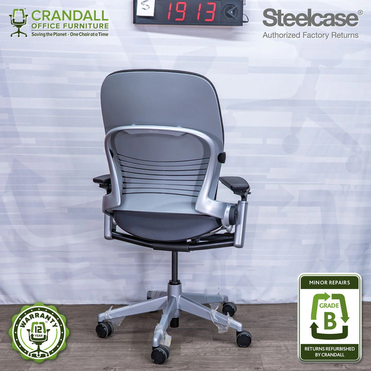 S-1913 - Steelcase Leap V2 - Grade B - Image 2