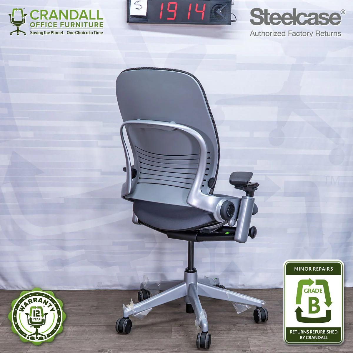 S-1914 - Steelcase Leap V2 - Grade B - Image 2