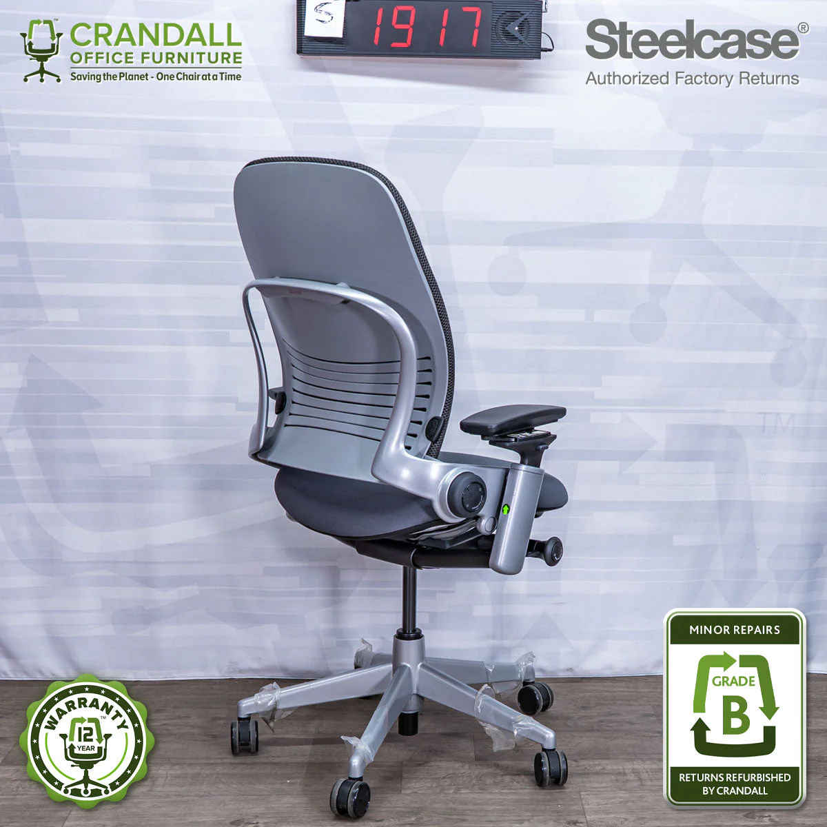S-1917 - Steelcase Leap V2 - Grade B - Image 2