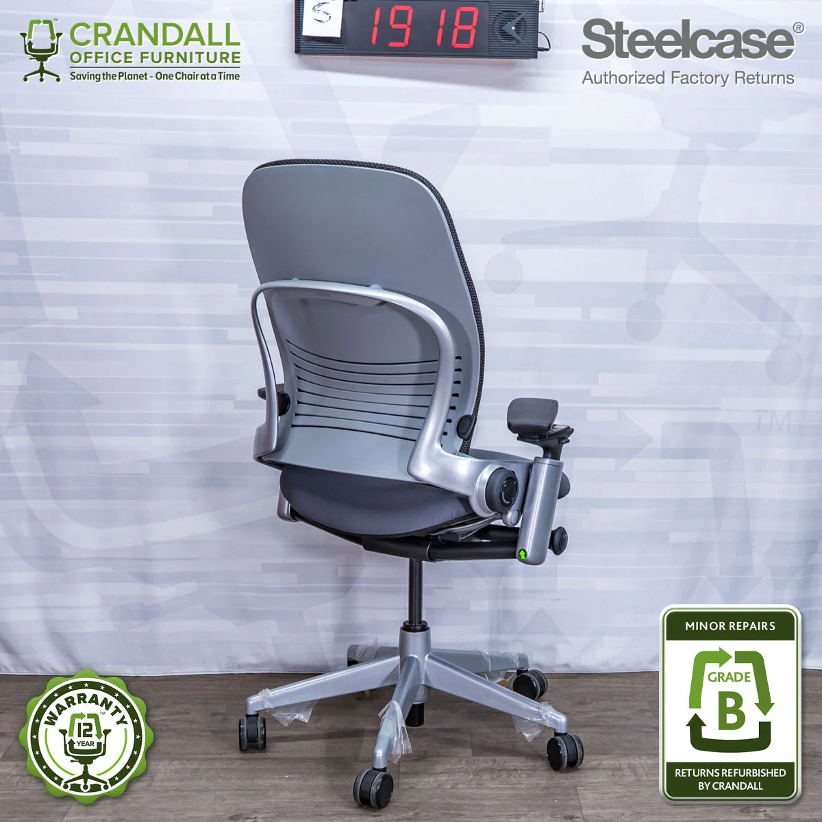 S-1918 - Steelcase Leap V2 - Grade B - Image 2