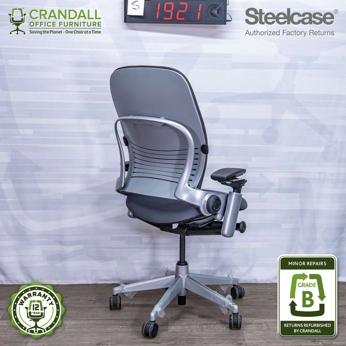 S-1921 - Steelcase Leap V2 - Grade B - Image 2