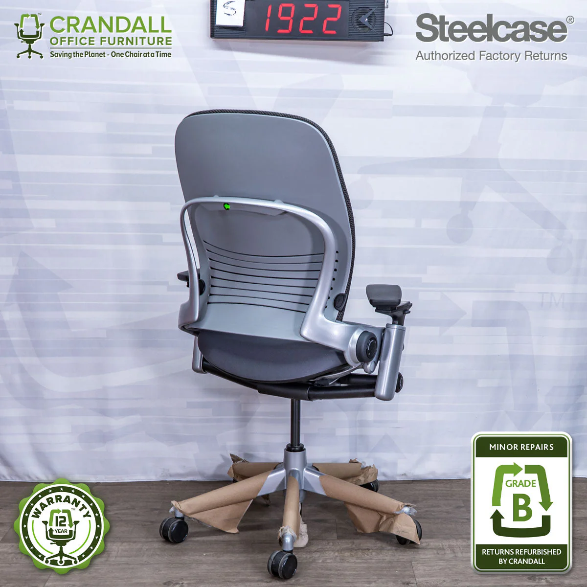 S-1922 - Steelcase Leap V2 - Grade B - Image 2