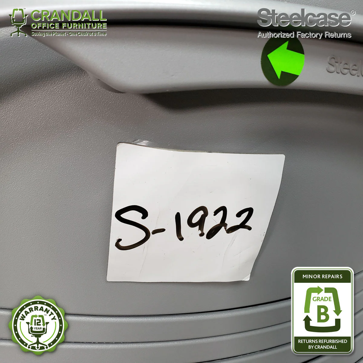 S-1922 - Steelcase Leap V2 - Grade B - Image 3