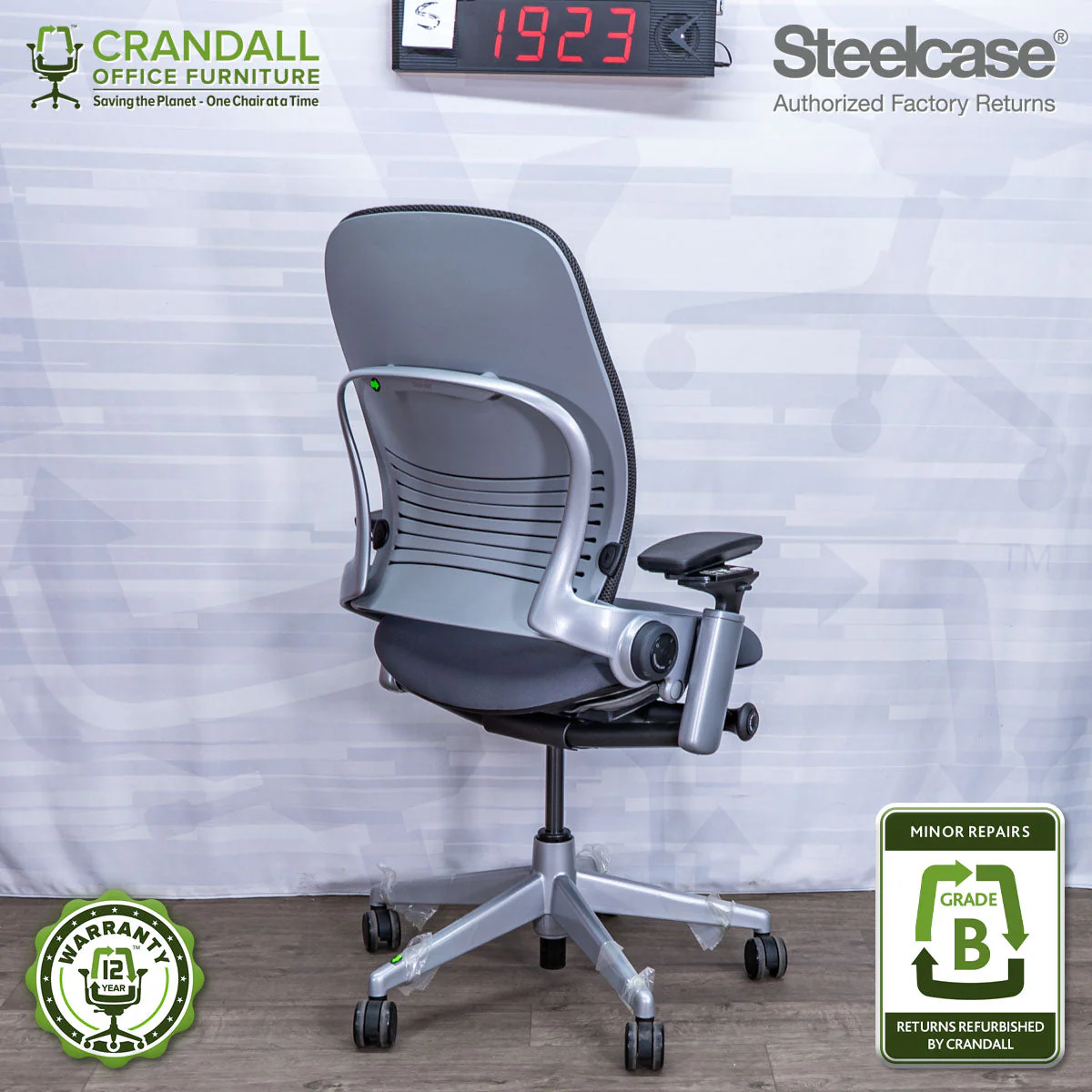 S-1923 - Steelcase Leap V2 - Grade B - Image 2
