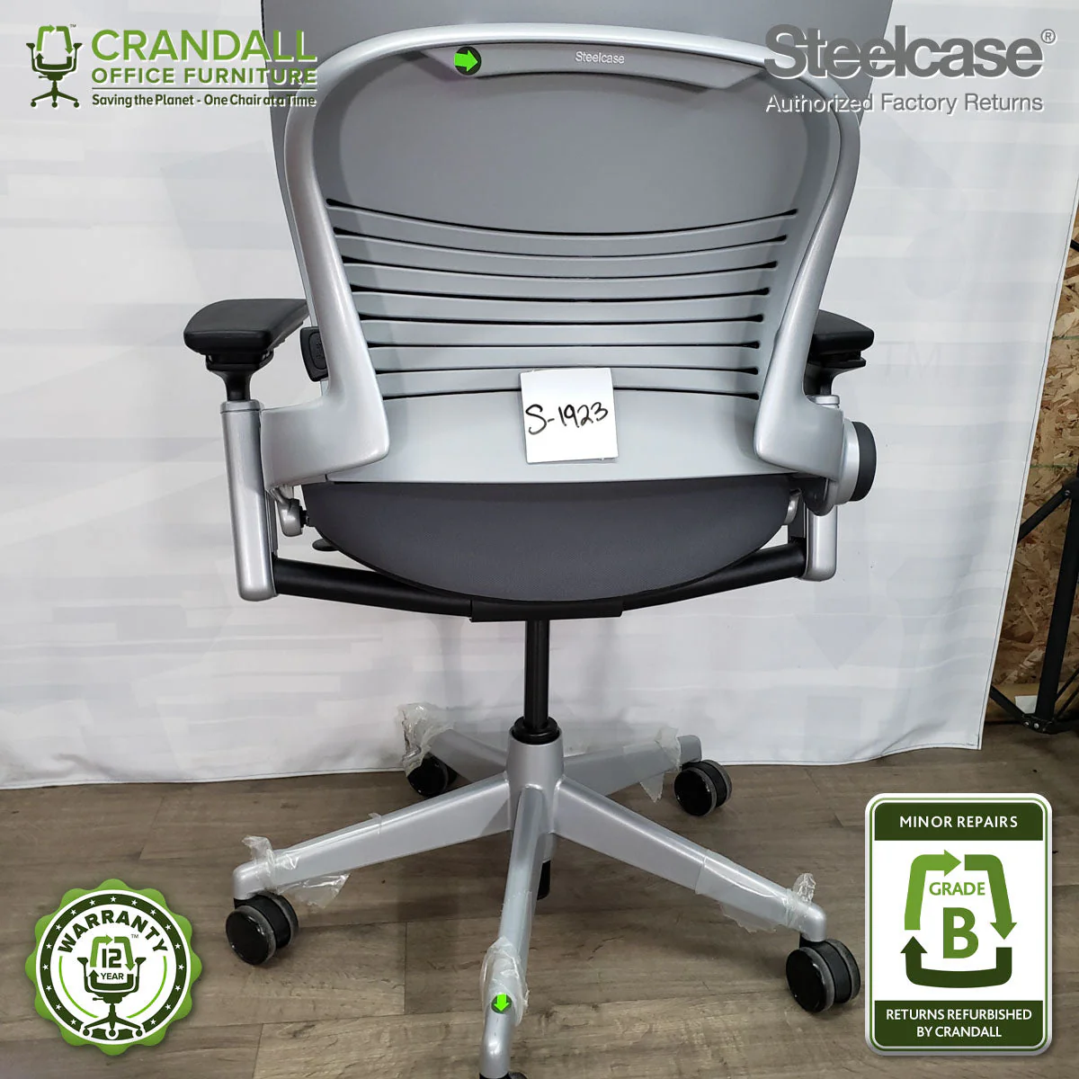 S-1923 - Steelcase Leap V2 - Grade B - Image 3