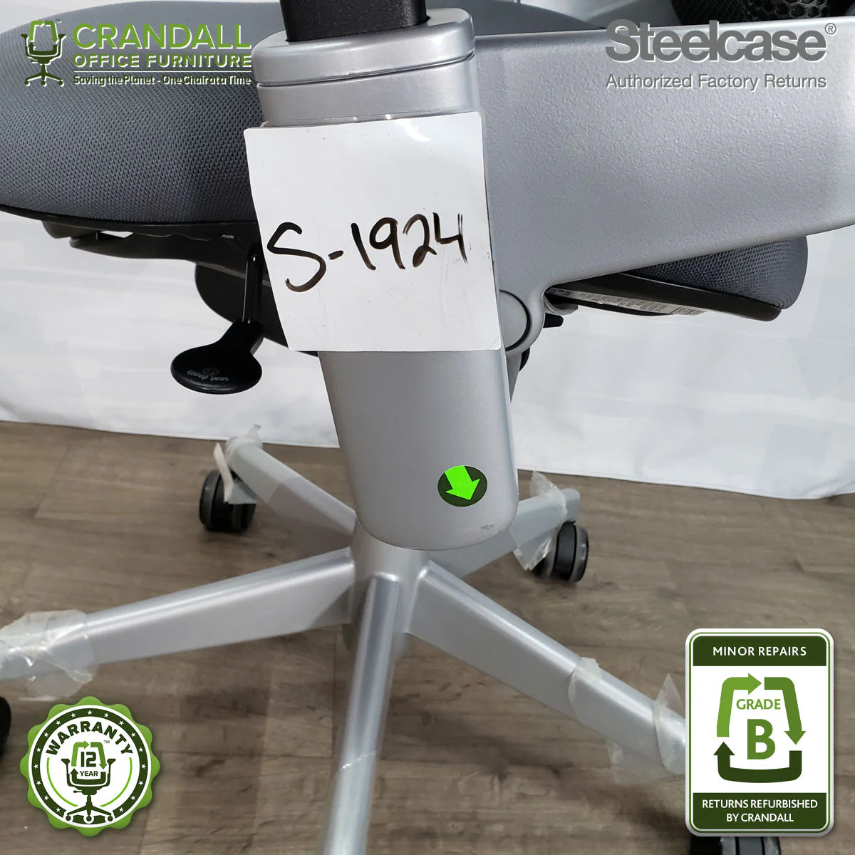 S-1924 - Steelcase Leap V2 - Grade B - Image 3