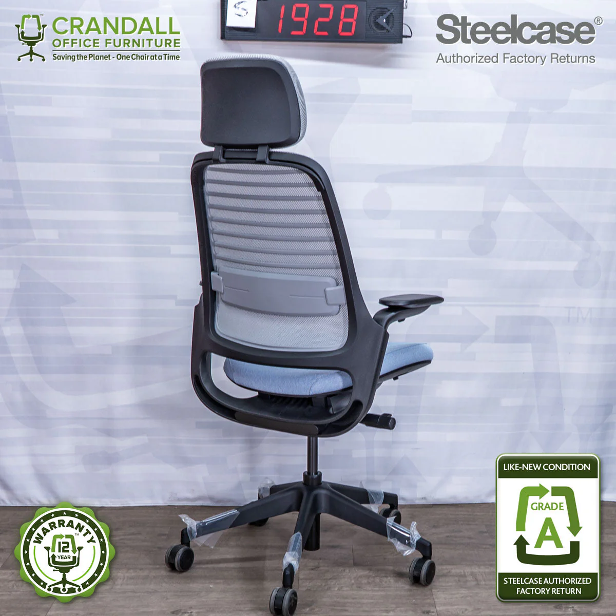 S-1928 - Steelcase Series 1 with Headrest - Grade A - Image 2