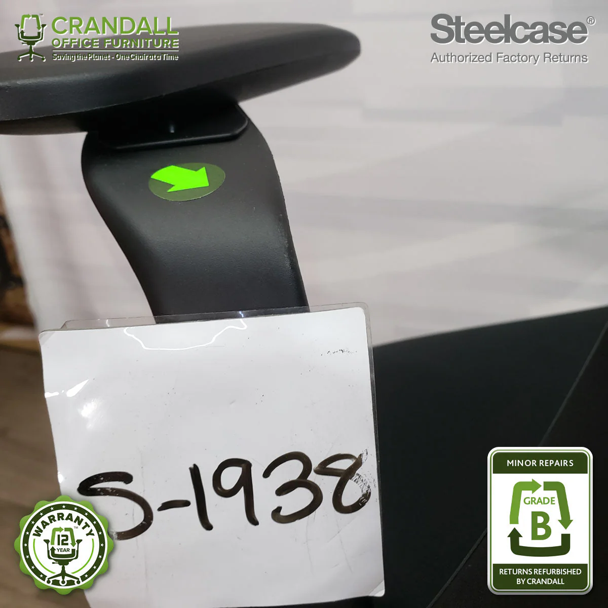 S-1938 - Steelcase Series 1 - Grade B - Image 3