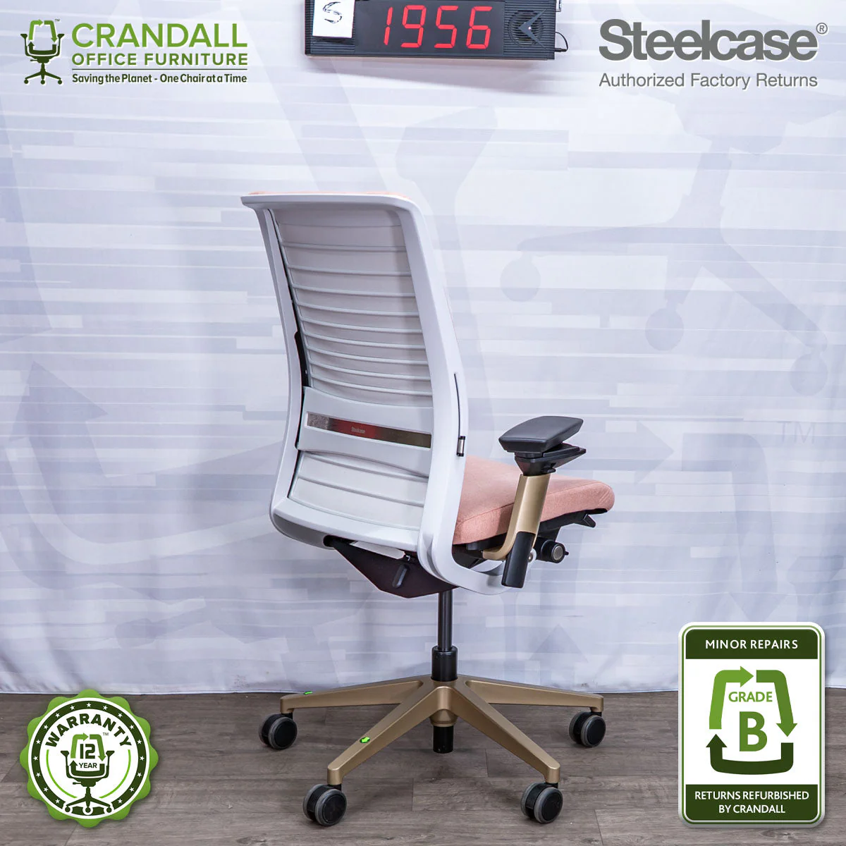 S-1956 - Steelcase V2 Think - Grade B - Image 2