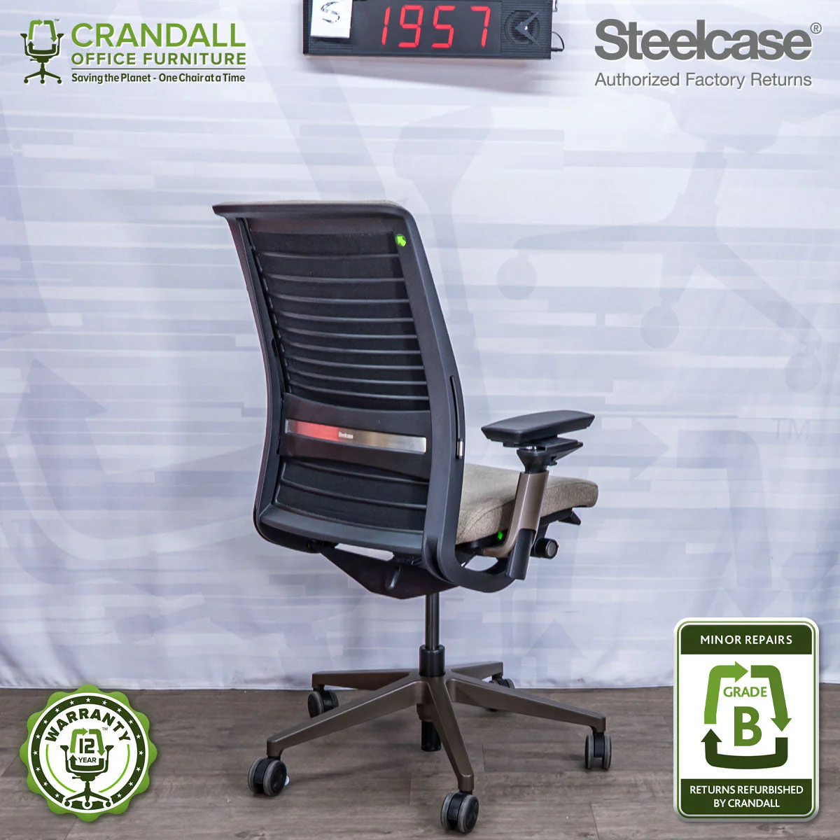 S-1957 - Steelcase V2 Think - Grade B - Image 2