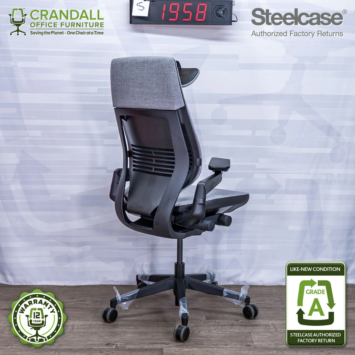 S-1958 - Steelcase Gesture with Headrest - Grade A - Image 2
