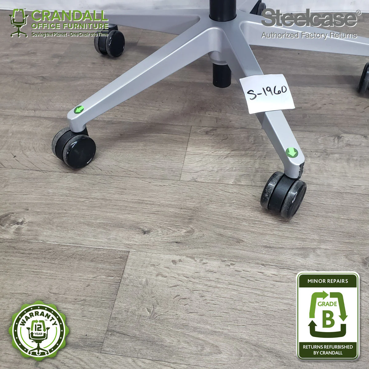 S-1960 - Steelcase Gesture with Headrest - Grade B - Image 3