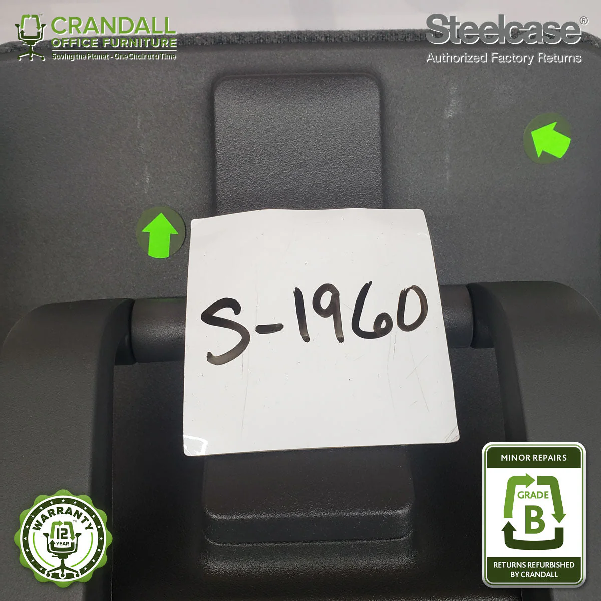 S-1960 - Steelcase Gesture with Headrest - Grade B - Image 4