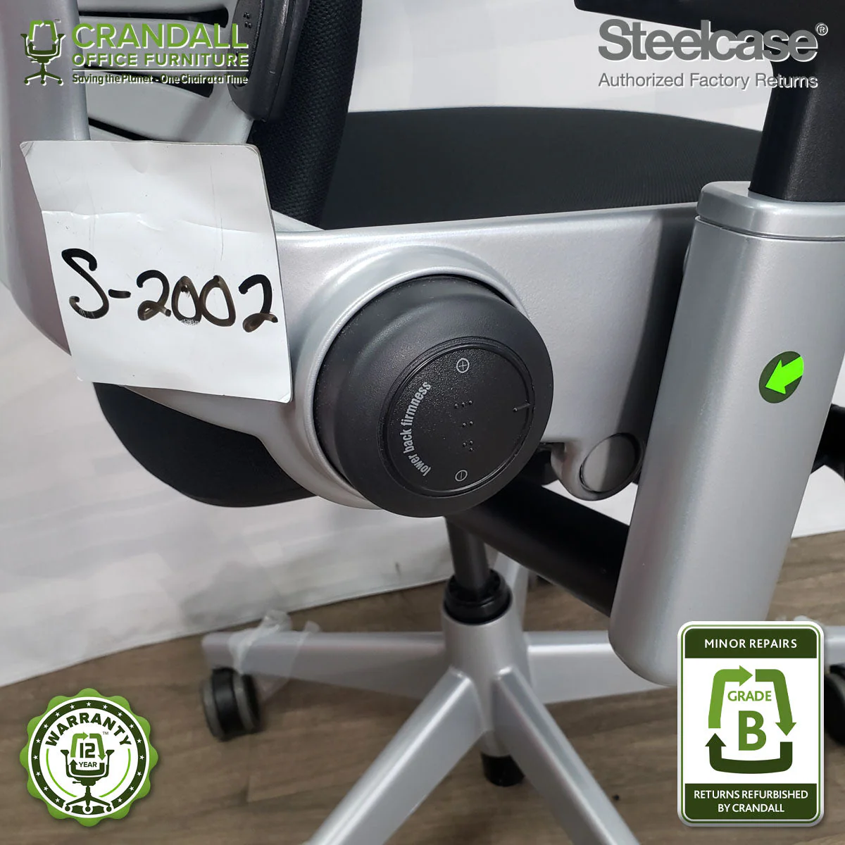 S-2002 - Steelcase V2 Leap - Grade B - Image 4