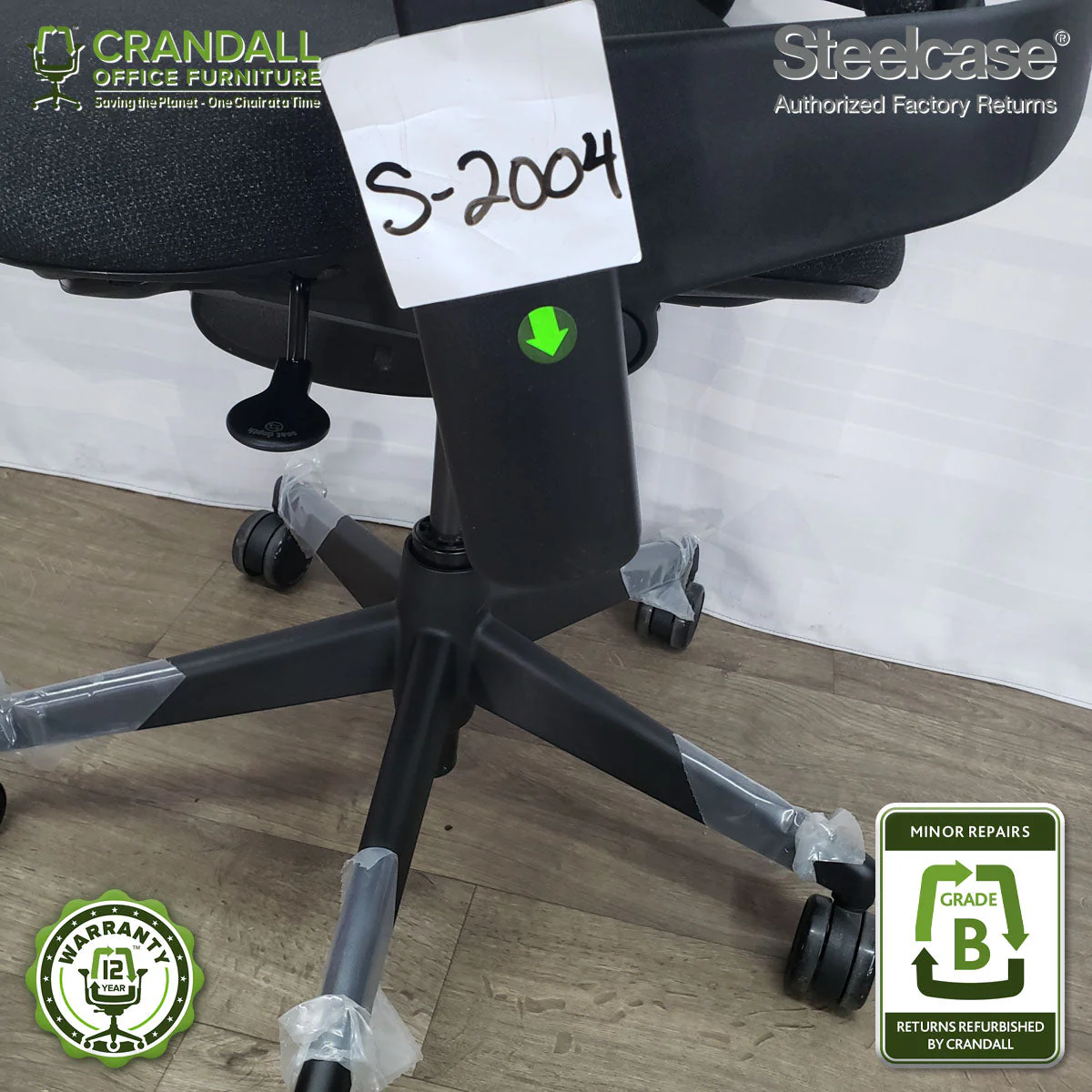S-2004 - Steelcase V2 Leap - Grade B - Image 4