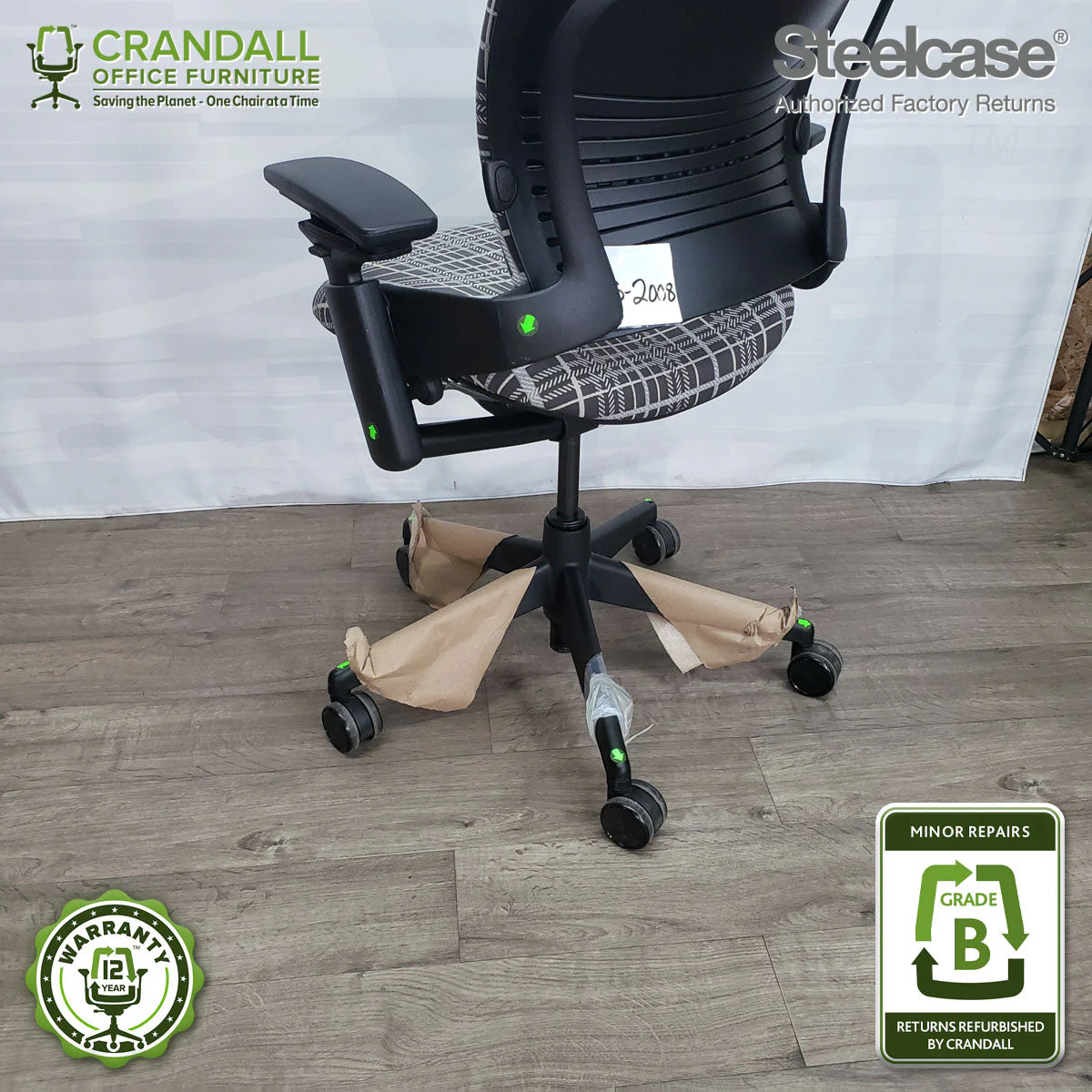 S-2008 - Steelcase V2 Leap - Grade B - Image 3