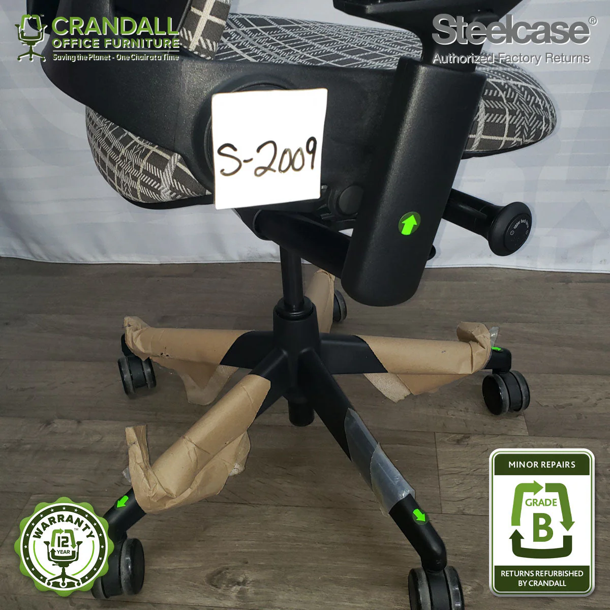 S-2009 - Steelcase V2 Leap - Grade B - Image 3