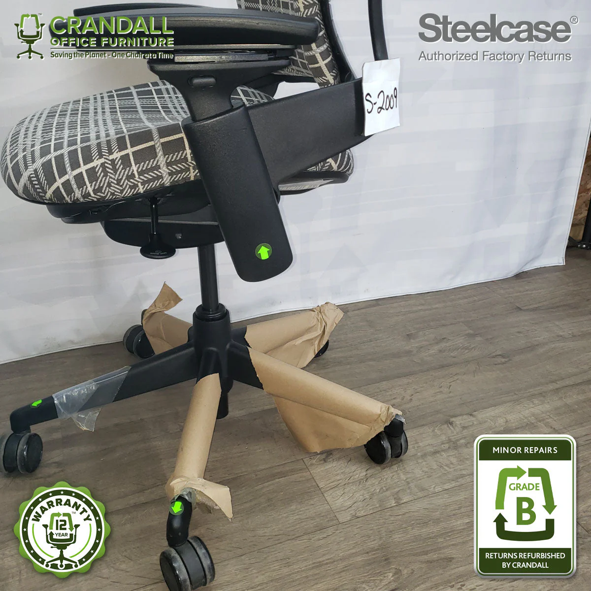 S-2010 - Steelcase V2 Leap - Grade B - Image 4