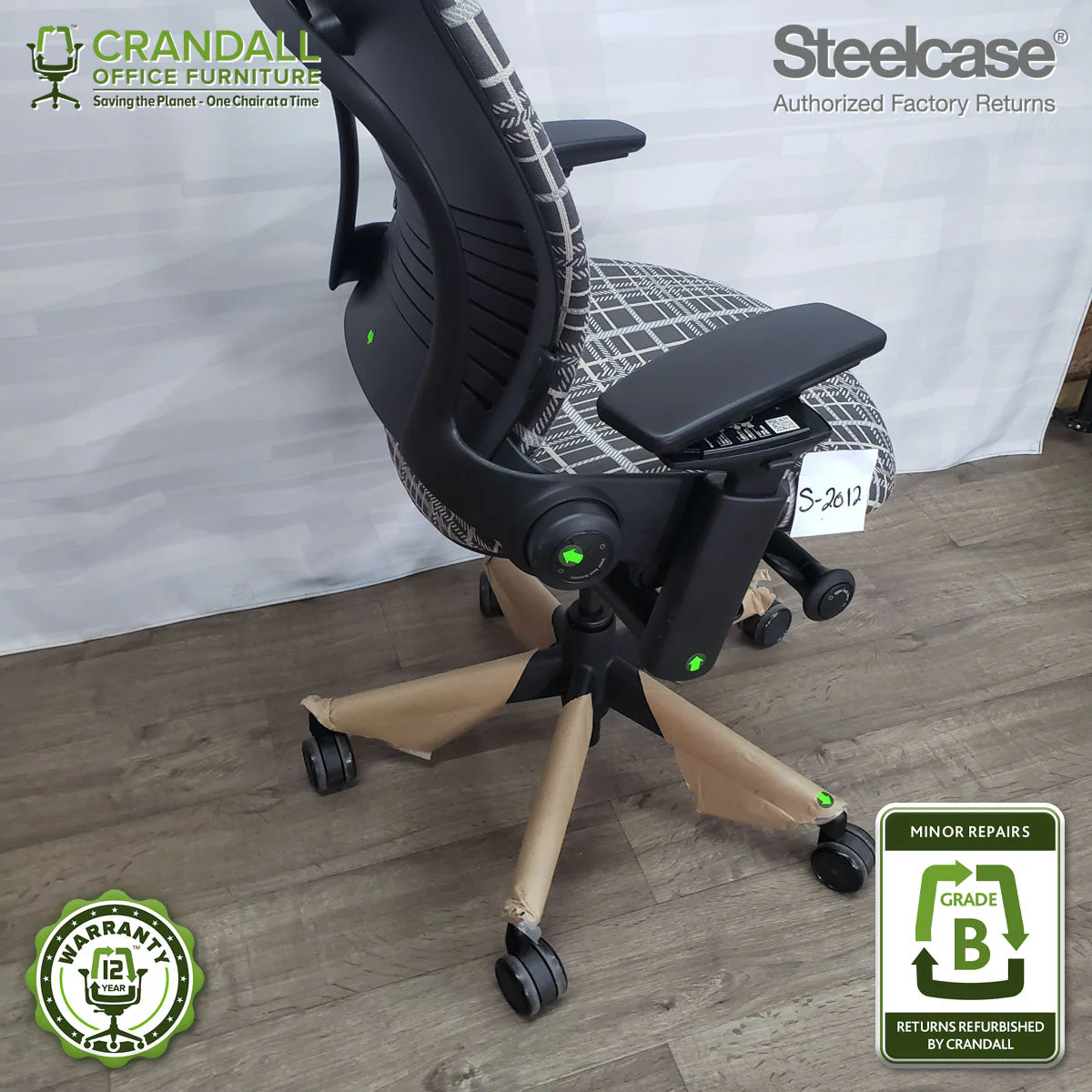 S-2013 - Steelcase V2 Leap - Grade B - Image 4